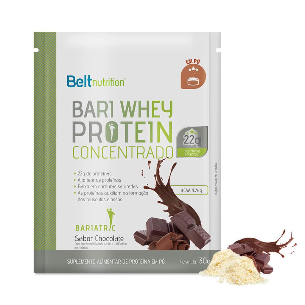 💪 Whey Protein Belt Bari Chocolate 30g | 22g de Proteína | Pós-Bariátrica
