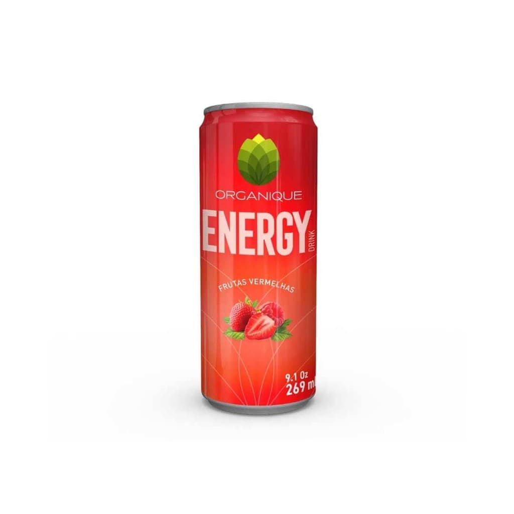 Energético Organique Energy Drink Sabor Frutas Vermelhas 269ml