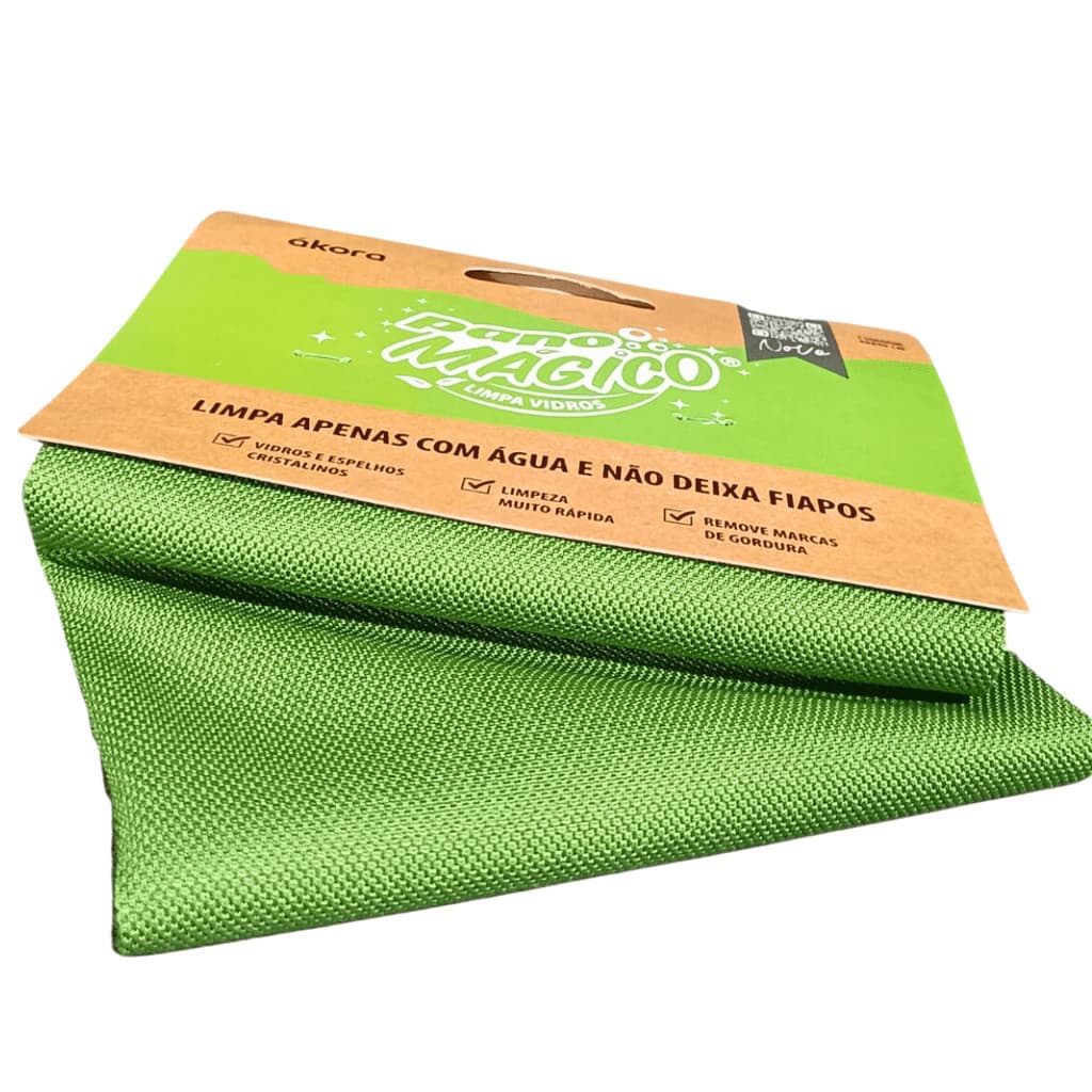 Kit 2 Panos De Limpeza P/ vidros Ecomais sem Embalagem  limpeza apenas com água casa carro espelhos