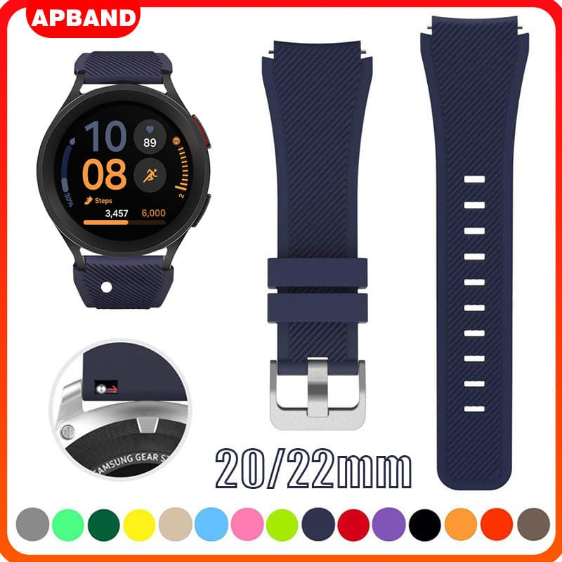 Pulseira 20mm/22mm De Silicona Para Relogios Smartwatch Samsung Galaxy Watch/Huawei GT/Amazfit Watch/Garmin/Xiaomi/Redmi