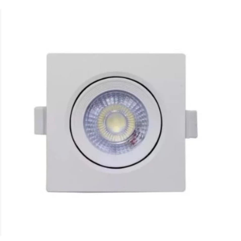 Luminária Led Spot 5W Redondo Quadrado Embutido Branco Frio Quente 3000k 6500k Bivolt