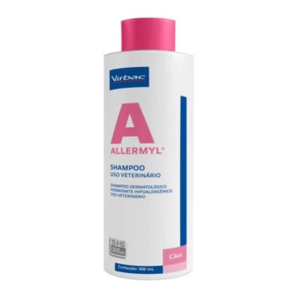 VENCIMENTO CURTO: Shampoo Allermyl 500ml Virbac - Shampoo Hipoalergênico para Cães e Gatos