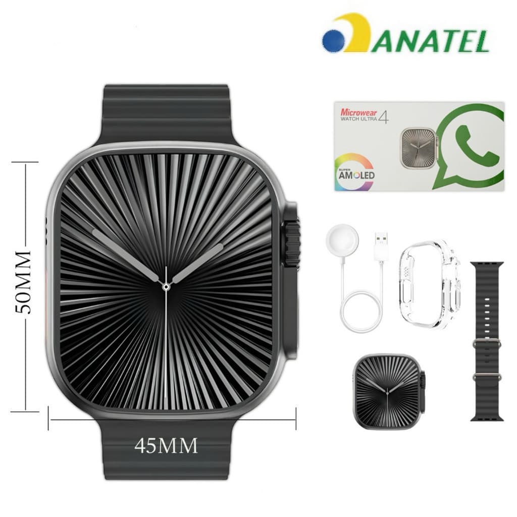 Relogio Smartwatch Microwear Watch Ultra 4 Amoled 