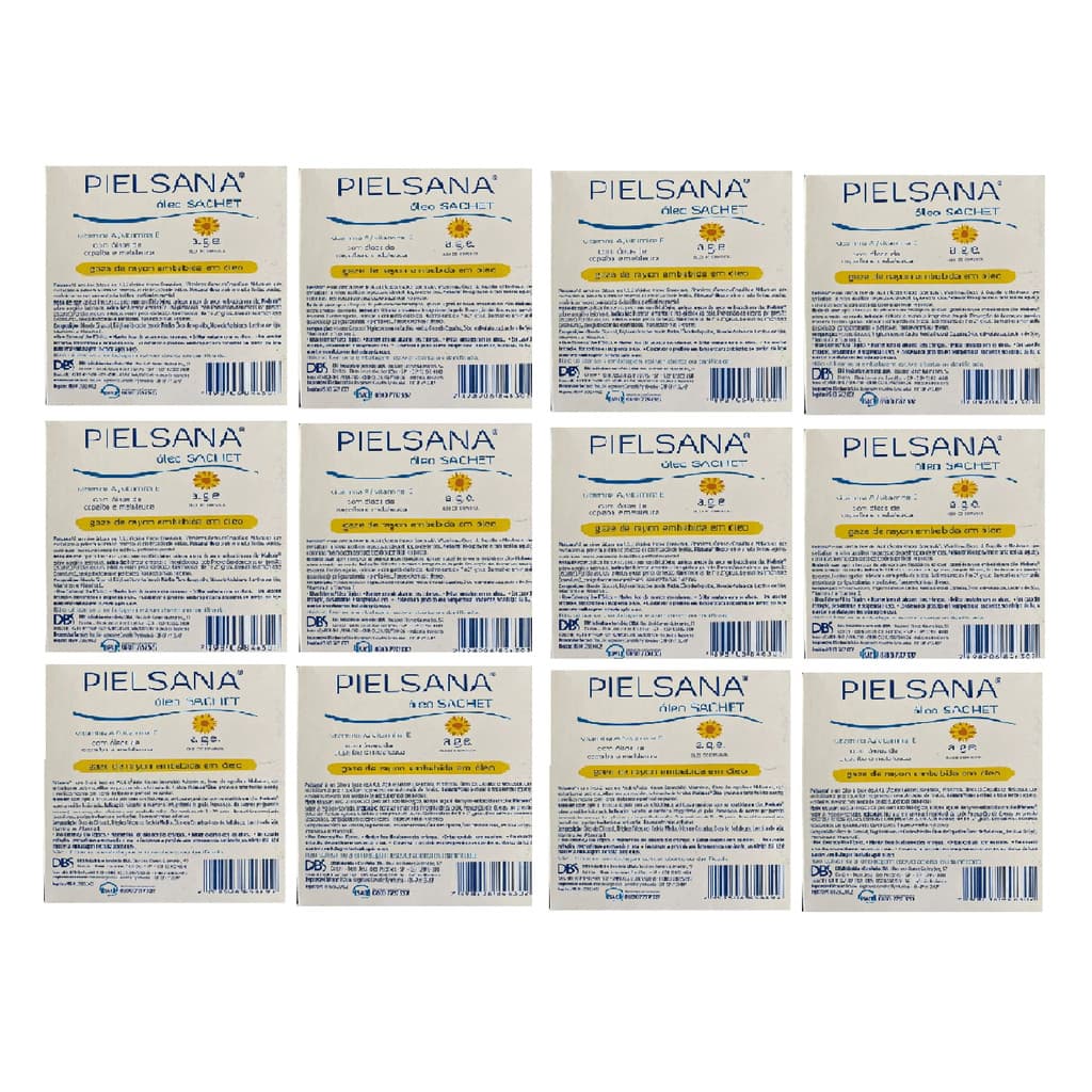 Kit 12x Curativo Rayon Com Age 7,5cm X 7,5 Pielsan Un Dbs
