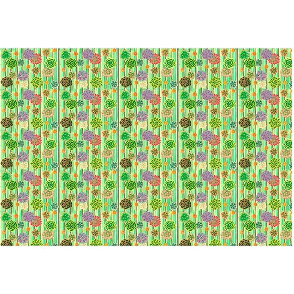 Tecido Estampado para Patchwork - Suculentas : Suculentas  Com Texturas (0,50x1,40)