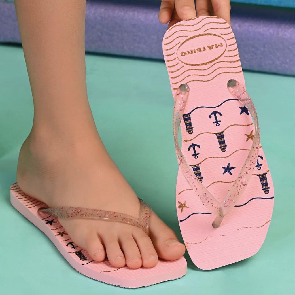 Chinelo Feminino Confortável Infantil Gliter Confortável 25/26 ao 31/32