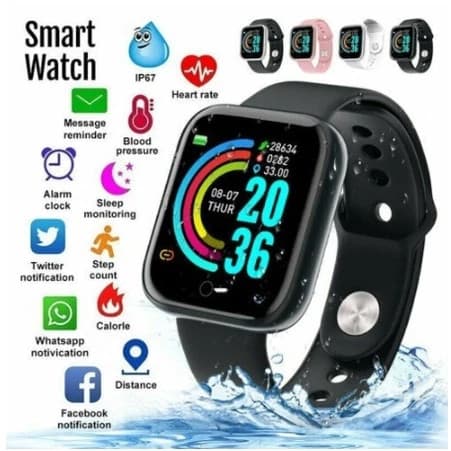 Relógio Smartwatch Smart Bracelete D20 Relógio inteligente para Android e IOS