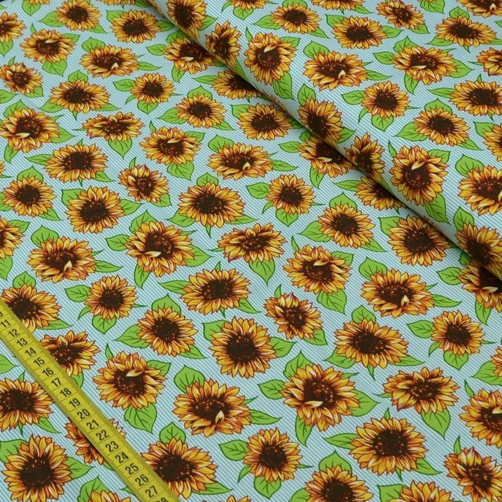 Tecido Estampado para Patchwork - Girassóis Cor 2267 (0,50x1,40)