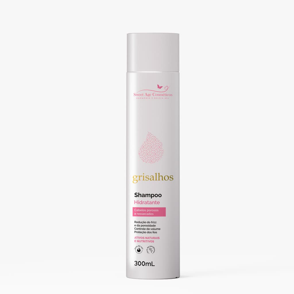 Shampoo Hidratante Cabelos Grisalhos e Brancos