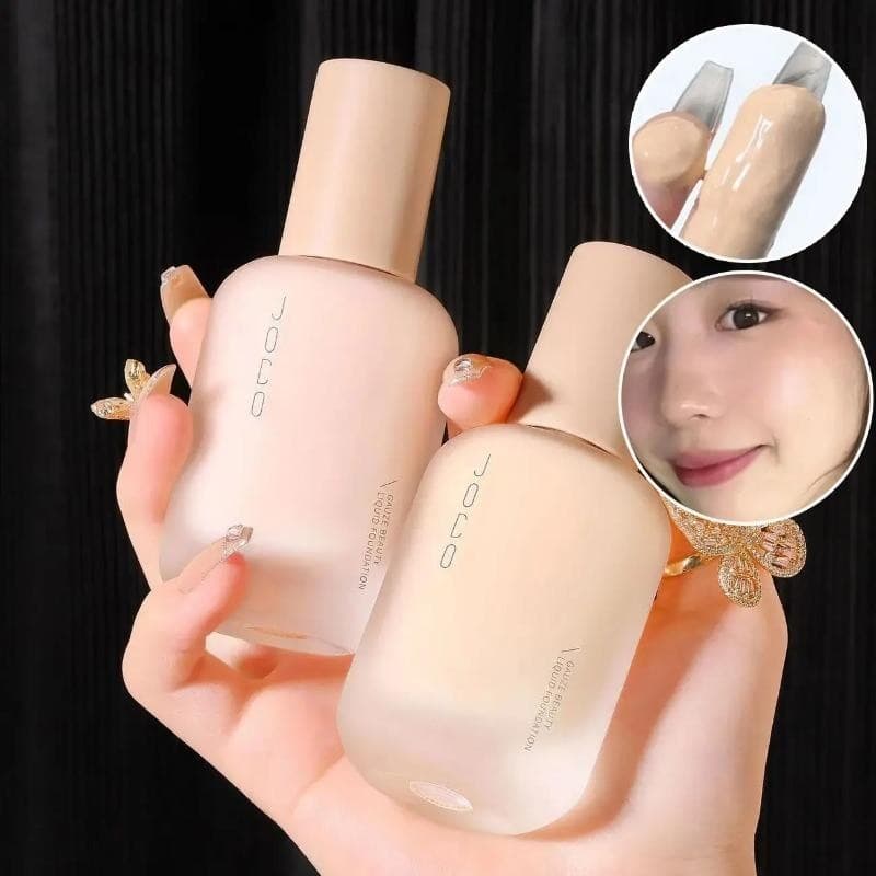 JOCO Light Yarn Skin Embelezador Base Líquida Controle De Óleo Refino Hidratante Maquiagem Segurando Corretivo Refrescan