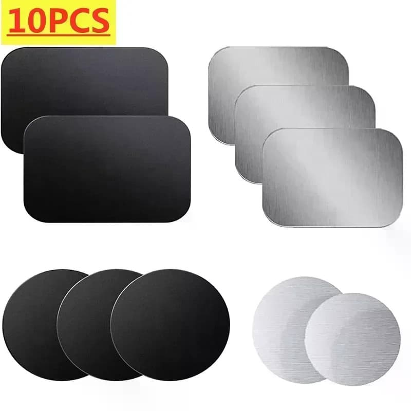 5/10 Pçs Disco De Placa De Metal Para Suporte Magnético Do Telefone Carro Folha De Ferro Fino Adesivo Ímã Tablet Mesa Mo