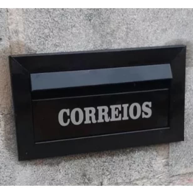 Caixa de correio caixinha de correios em aço com acesso para cadeado