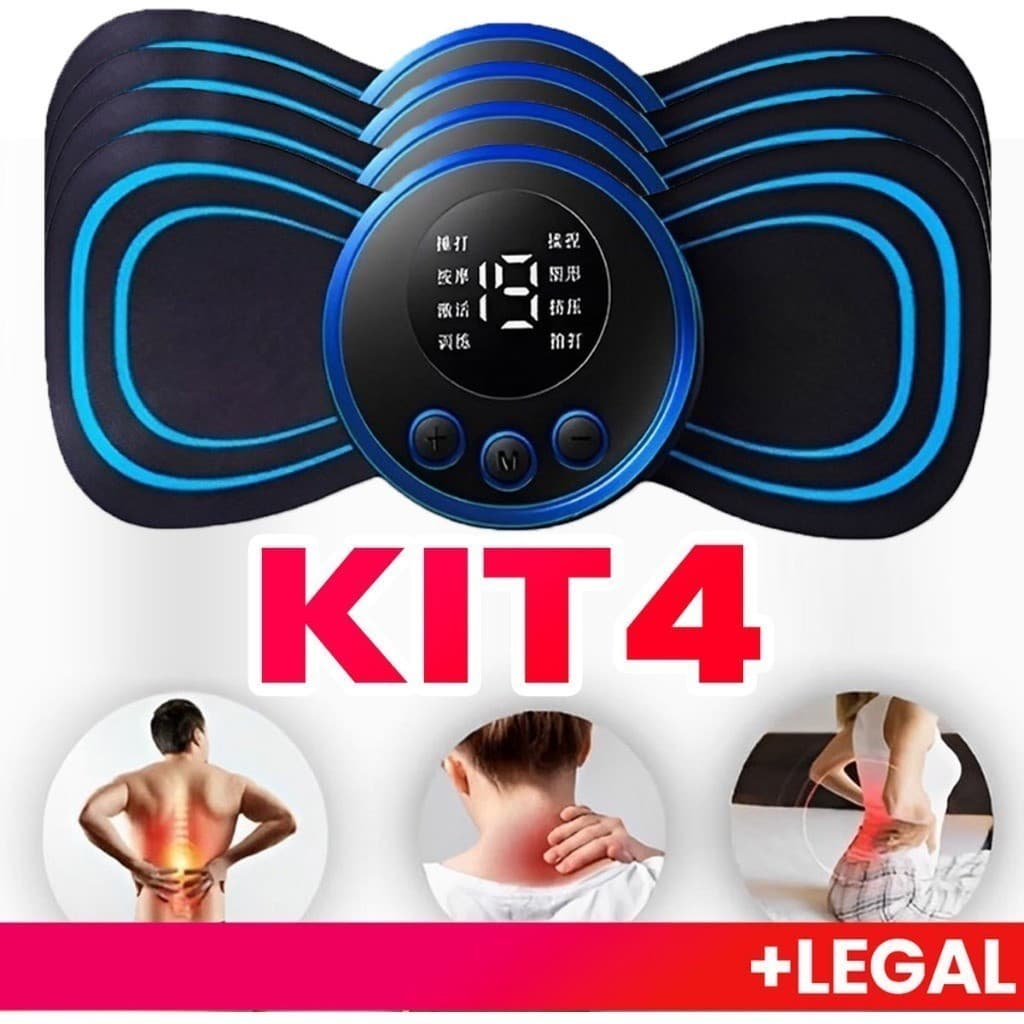 KIT 1/2/3/4/5/10 Mini Massageador EMS Estimulador Elétrico De Pescoço Portátil Para Alívio Da Dor Muscular Cervical