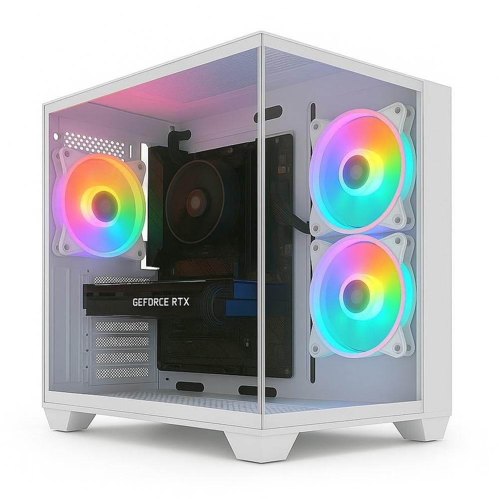 PC Gamer Skill Apex Series, AMD Ryzen 5 5500, Radeon RX 580 8GB, 16GB DDR4, SSD 256GB M.2, Branco SAS010