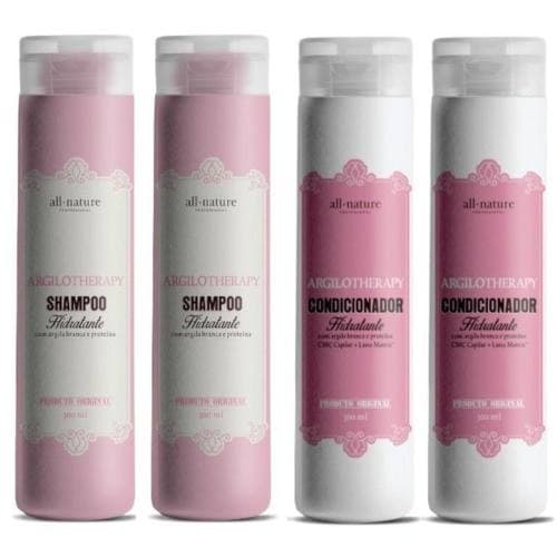 Shampoo Hidratante Argilotherapy e Condicionador All Nature - 4 A Escolher