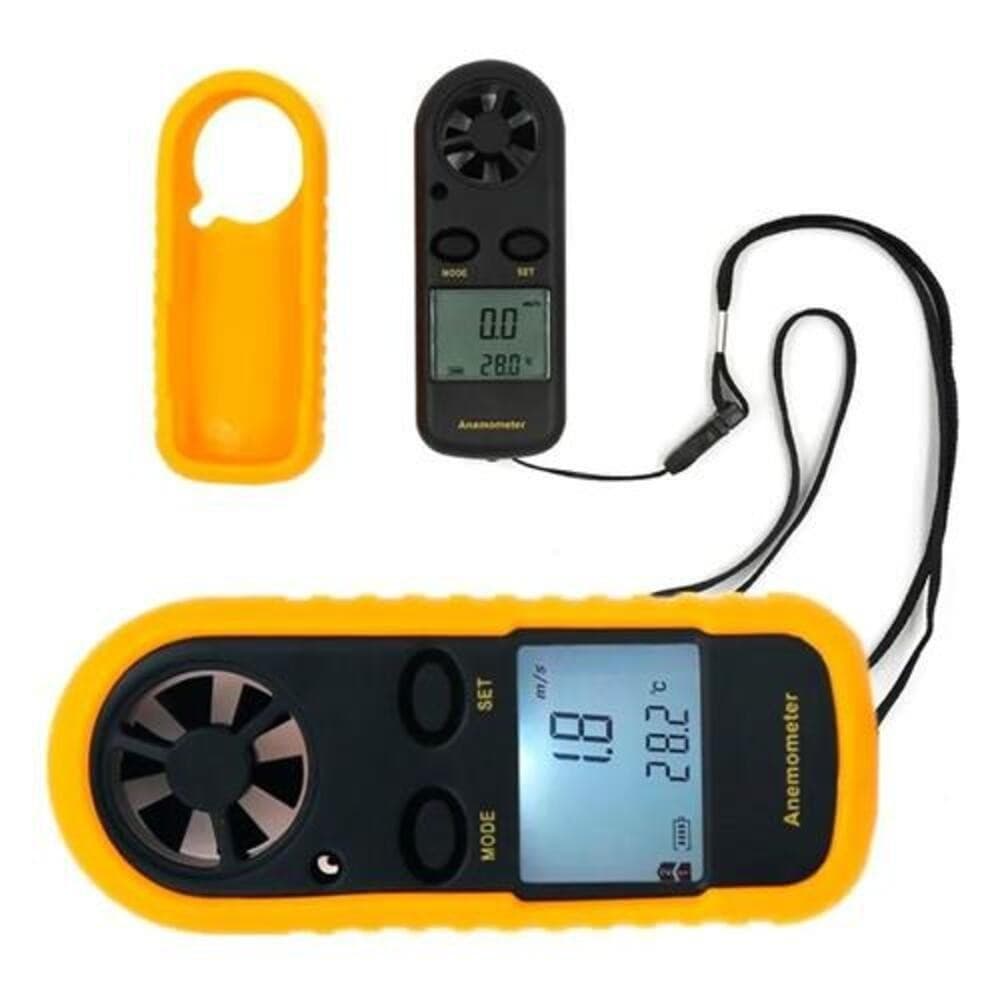 Anemometro Digital Com Tela LCD Medidor Da Velocidade Do Vento