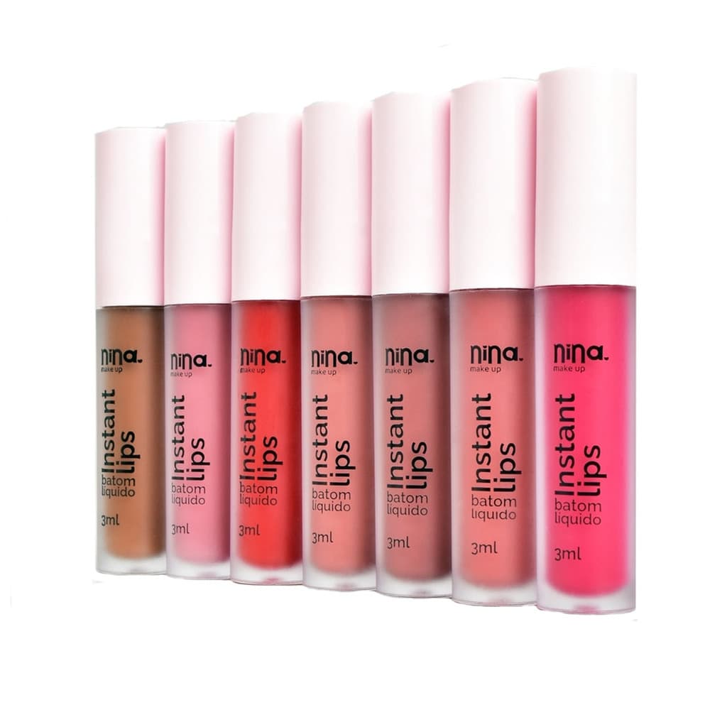 Batom Liquido Matte Nina Make Up Instant Lips 3ml