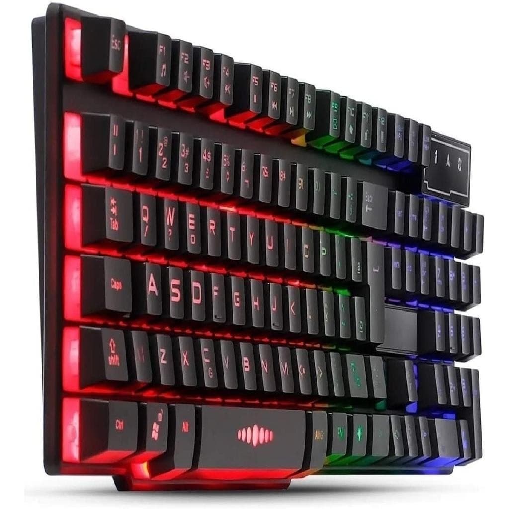 Teclado Gamer Semi Mecânico Multimídia PC Xbox Ps4 Led Rgb Antighosting