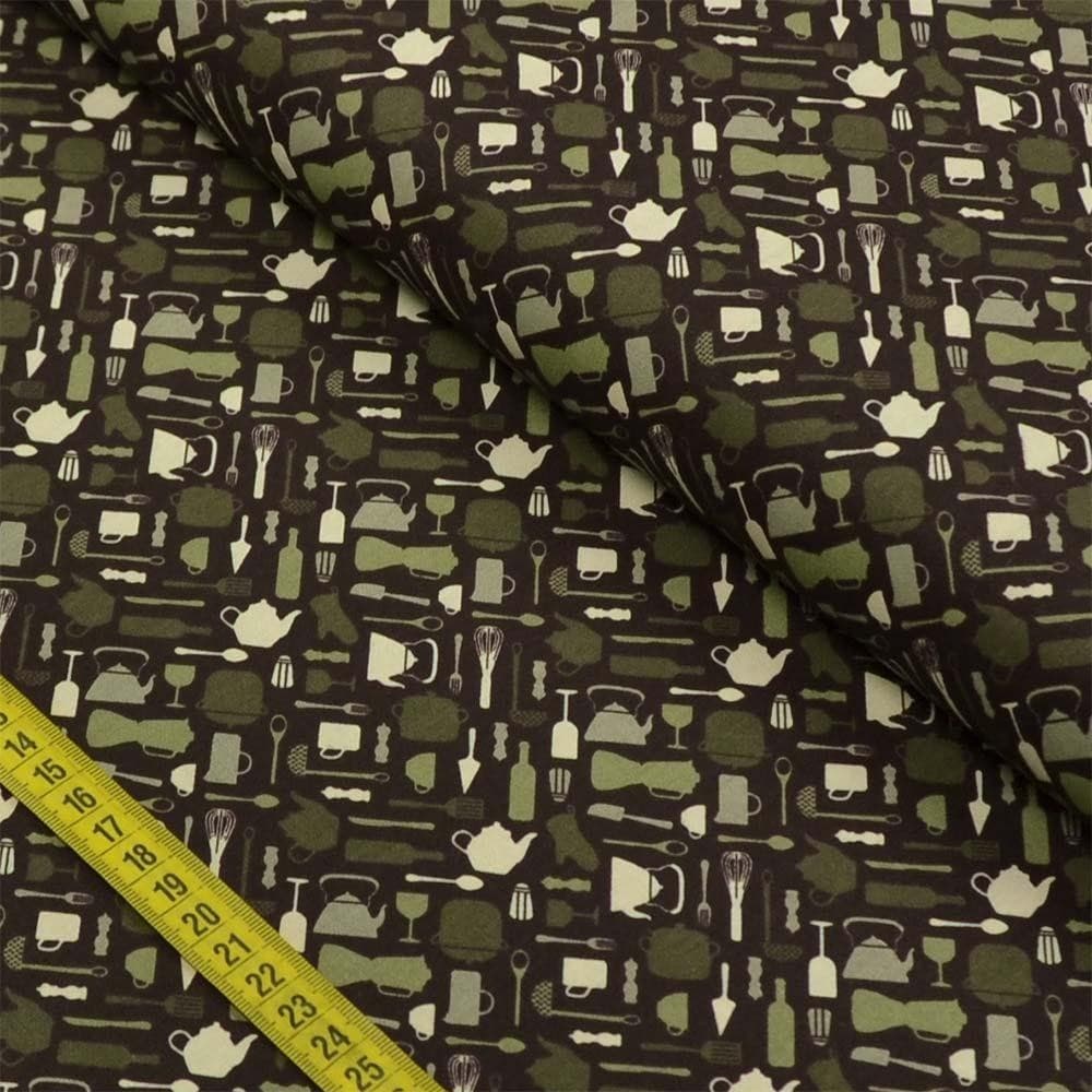 Tecido Estampado Para Patchwork - Jantar Cor 2375 (0,50X1,40)