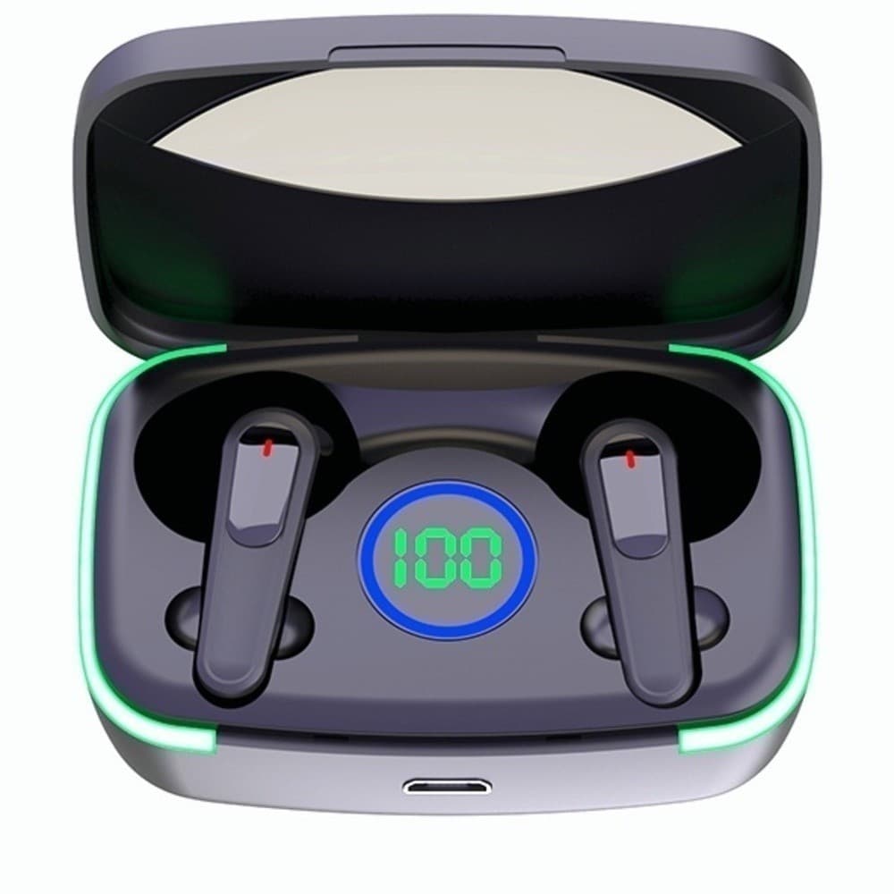 M80 Fone De Ouvido e Carregador de Celular Portátil Bluetooth Sem Fio 5.3 Fone Estéreo    anjgg