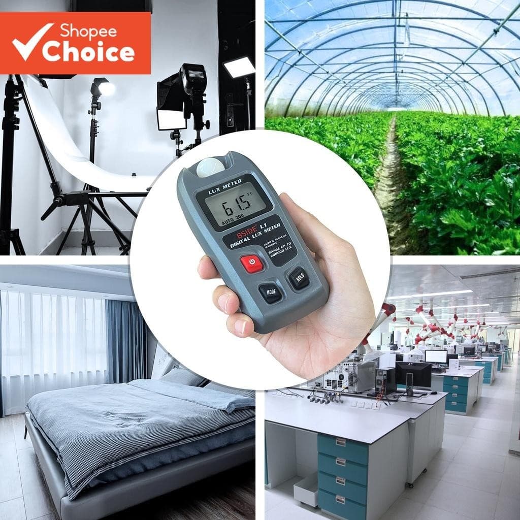 Um Conjunto De Medidor Lux Digital BSIDE L1 , De Luz De Bolso Com 200000 Gama Para Medição De Iluminação