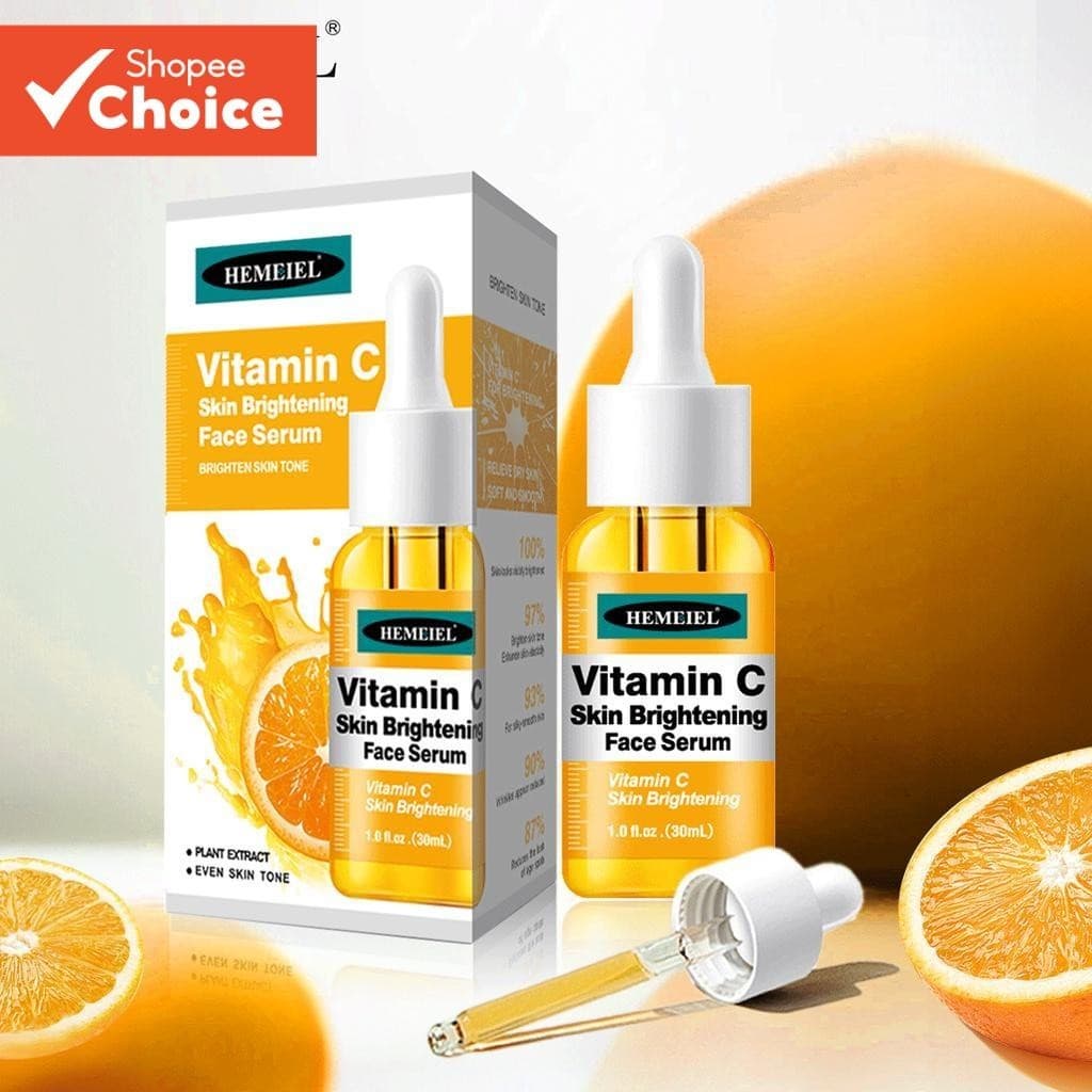 HEMEIEL-Soro De Vitamina C Para Rosto-Aumento Da Pele De Vidro , Brilho De Manchas Escuras , Reparador De Melasma E Remo