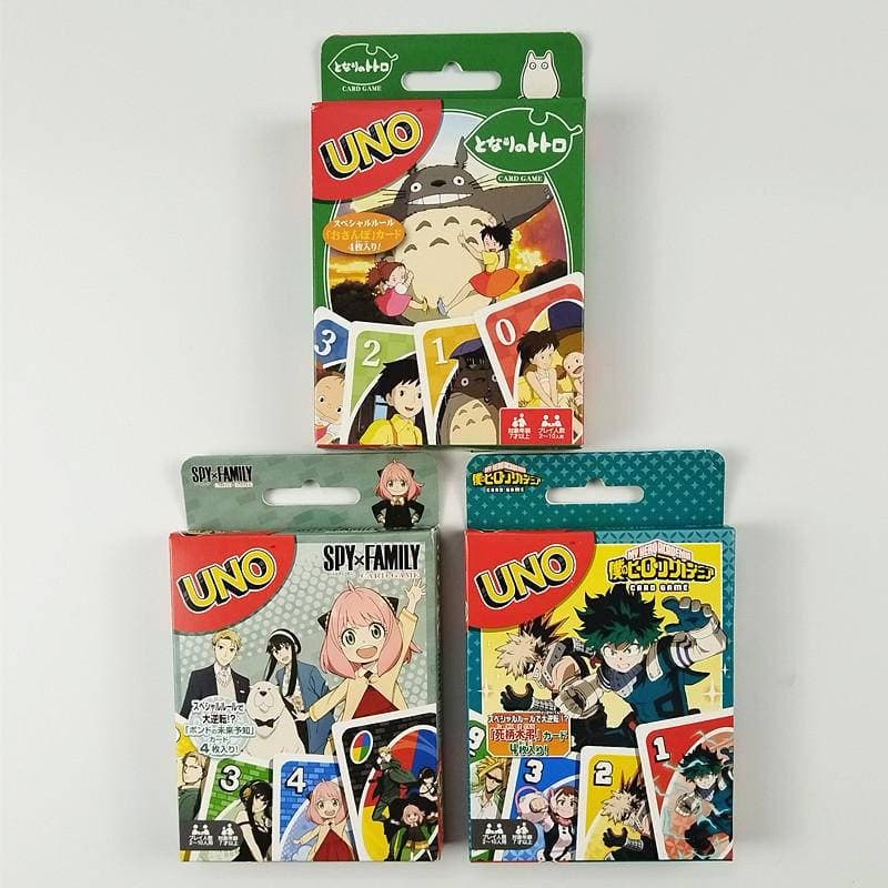 Jap?o Mattel Spy x Family Totoro My Hero Academia UNO Jogo De Cartas 703134