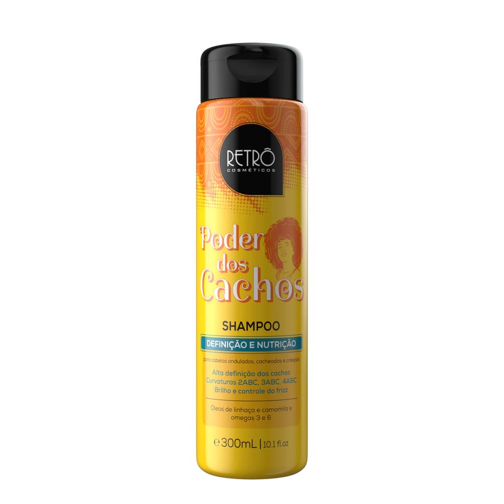 Shampoo Retrô Cosméticos Low Poo Hidratante Poder dos Cachos  - 300mL