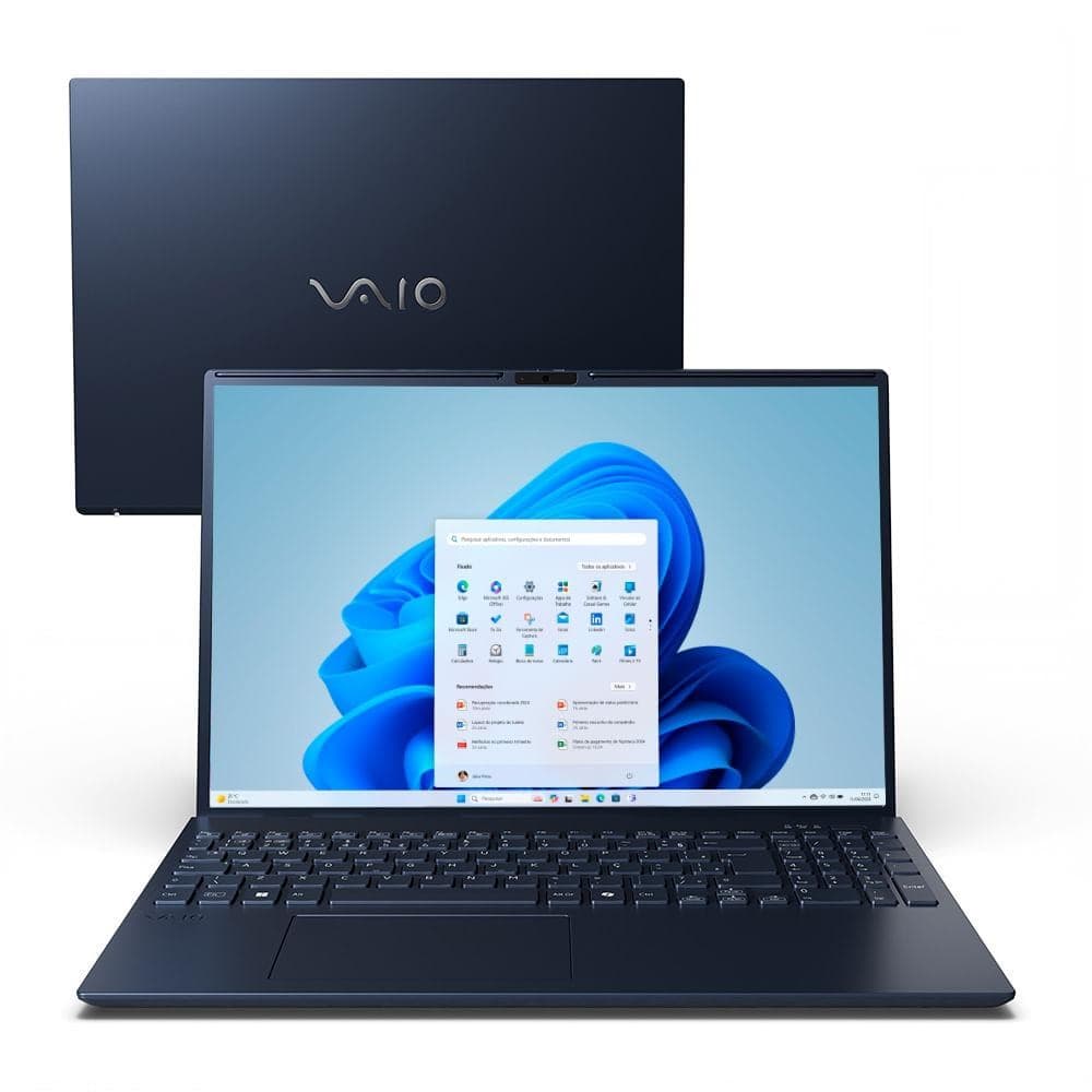 Notebook VAIO FE16 Intel® Core™ i5-1334U Windows 11 Home 16GB RAM 512GB SSD 16" IPS WUXGA Antirreflexo - Cinza Grafite