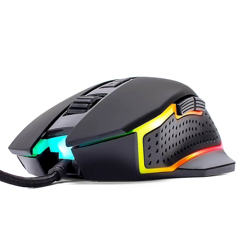 Mouse Gamer Ergonômico 7 Botões Resolução 4800 dpi Led Rgb Rinbow Computador Pc Notebook Usb