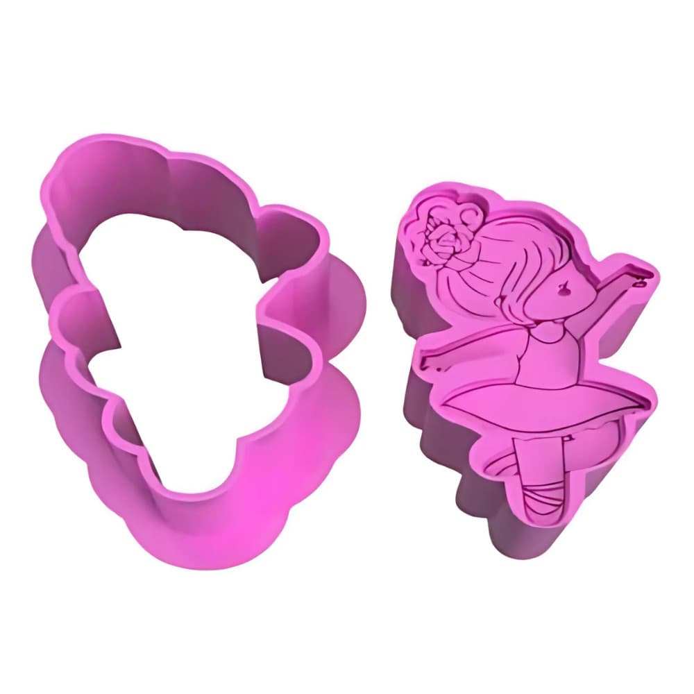 KIT Ejetor Modelador Para Doces BAILARINA Brigadeiros Docinhos Massa Biscuit Biscoito Resistente Massinha Modelar Pasta