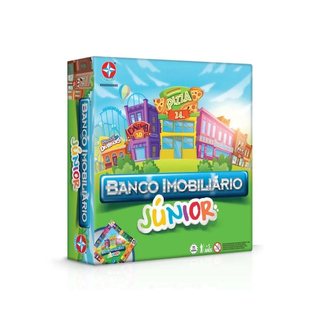 Jogo Banco Imobiliário Júnior - Diversão e Aprendizado em Família da Estrela 2800020