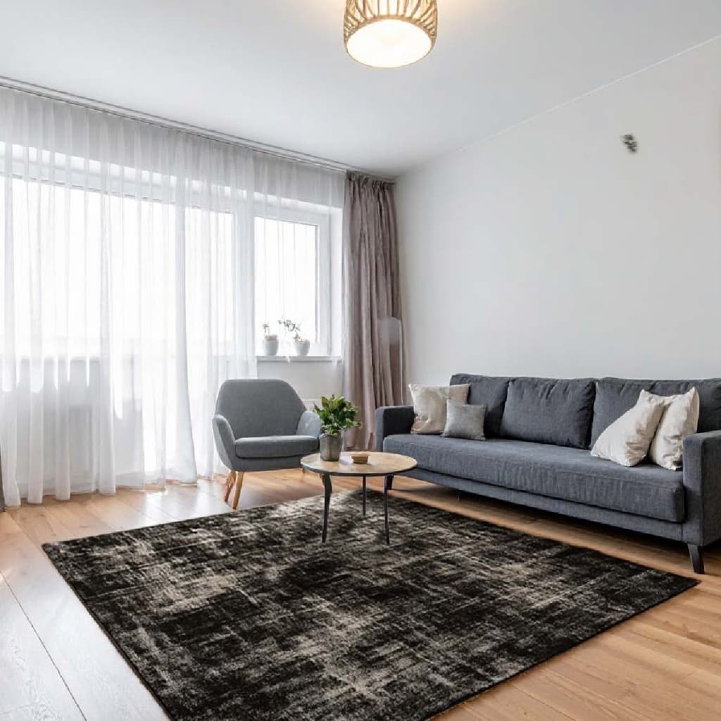 Tapete Jacquard Antiderrapante Grande 2x1,40m para Sala Quarto Confortável Sofisticado Moderno Lavável Alta Qualidade