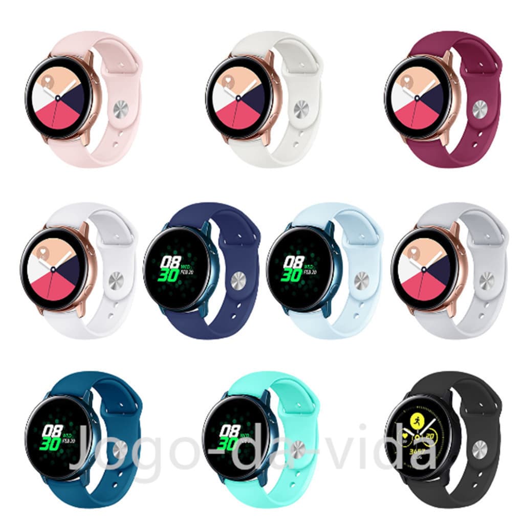 Pulseira Universal Silicone 18 mm Sport para Smartwatch e Relógio InteligenteAnalógico de Com Engate Rápido DK store