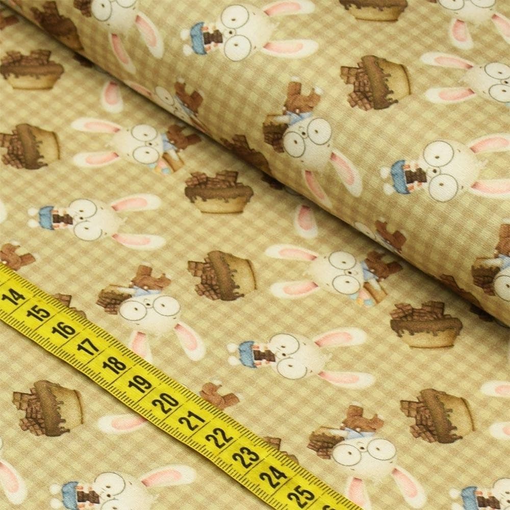 Tecido Estampado Para Patchwork - Páscoa DP044 (0,50x1,50)
