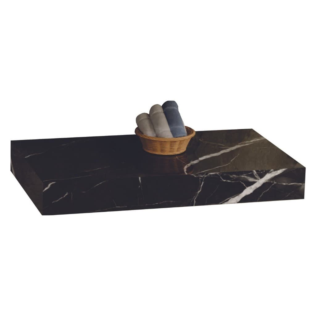 Prateleira Porcelanato Banheiro Black 80x40 Mellstone Nicho Suporte Parede Lavabo Decorativa Bancada