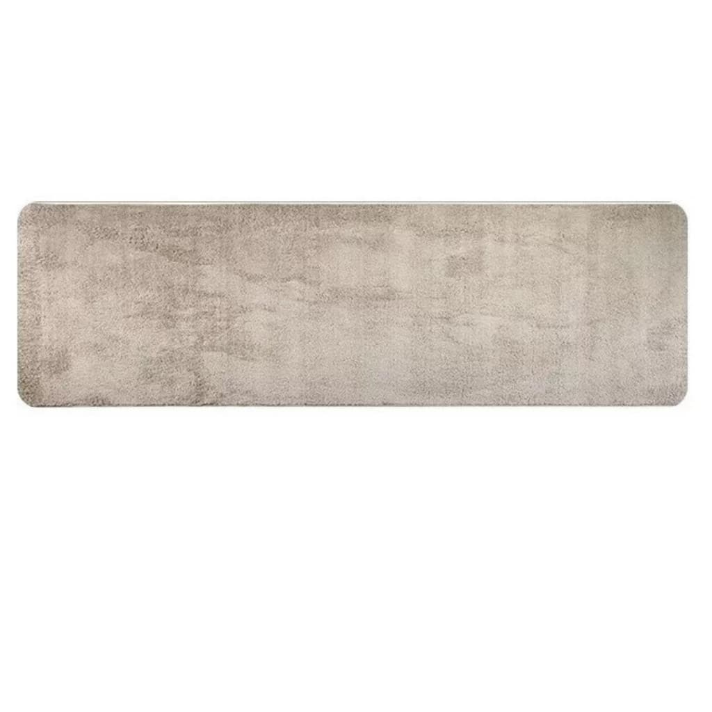 Tapete Passadeira Antiderrapante Sala Quarto Pelo Macio Apolo 50 x 150cm Areia