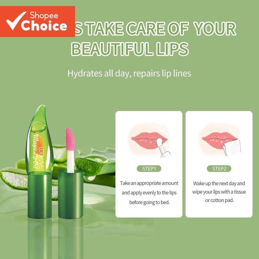 ZSEEY Hidratante Magia Mudança De Cor Brilho Labial À Prova Dwaterproof Água Aloe Ve ra Geléia Matiz De Longa Duração Bá