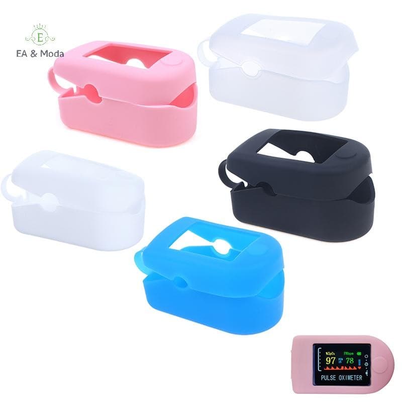 EA & Moda Bolsa De Armazenamento De Silicone Clipe De Dedo Oxímetro Capa Protetora Suporte Protetor De Médico Pulso .