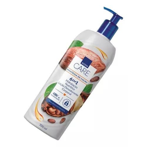 Loção corporal Avon Care creme Hidratante Manteiga de Cacau 700ml 6 em 1 Nova embalagem