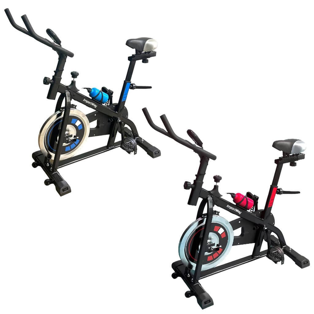 Bicicleta Ergométrica Spinning Profissional Mecânica 8 Kg Suporta 120 Kg Importway Iwbes-8