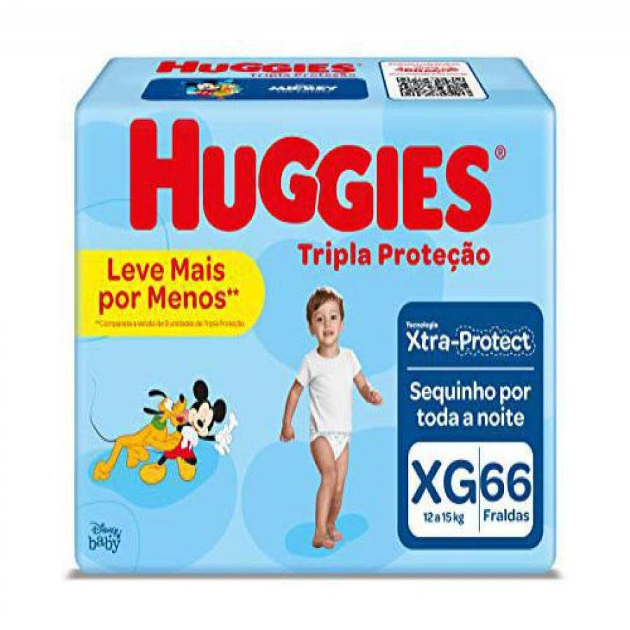 Fralda Huggies Tripla Protecao XG 66 Unidades – Conforto, Protecao e Ajuste Perfeito para o Seu Bebe