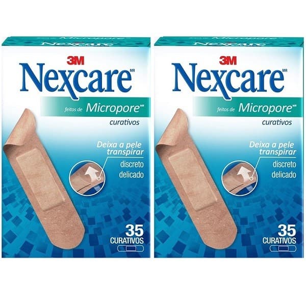 Kit com 2 Caixas de Curativo Nexcare Micropore 3M