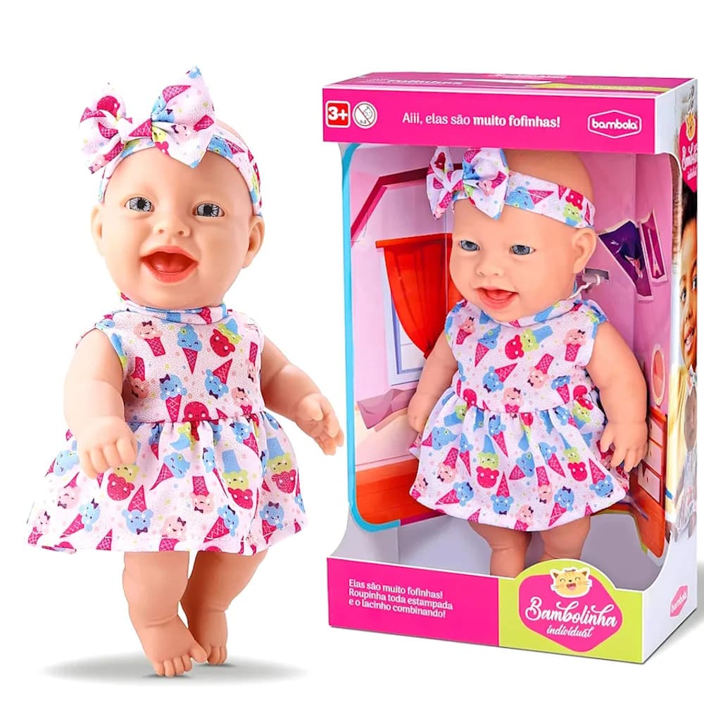 Boneca Bambolinha Bebê Reborn 23cm em Vinil Presente Meninas Toda Articulada - PANAMI