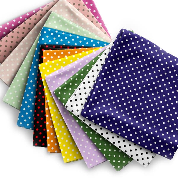Tecido Tricoline Estampado 50x1,50 Bolinhas Micro Poá Artesanato Costura Mesa Posta Patchwork Pano