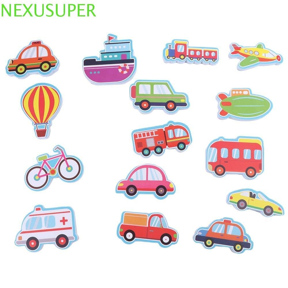 NEXUSUPER Crianças Puzzle Brinquedos De Banho , Carro Flutuante Barco Banheiro Jogar Jogo De Água , EVA