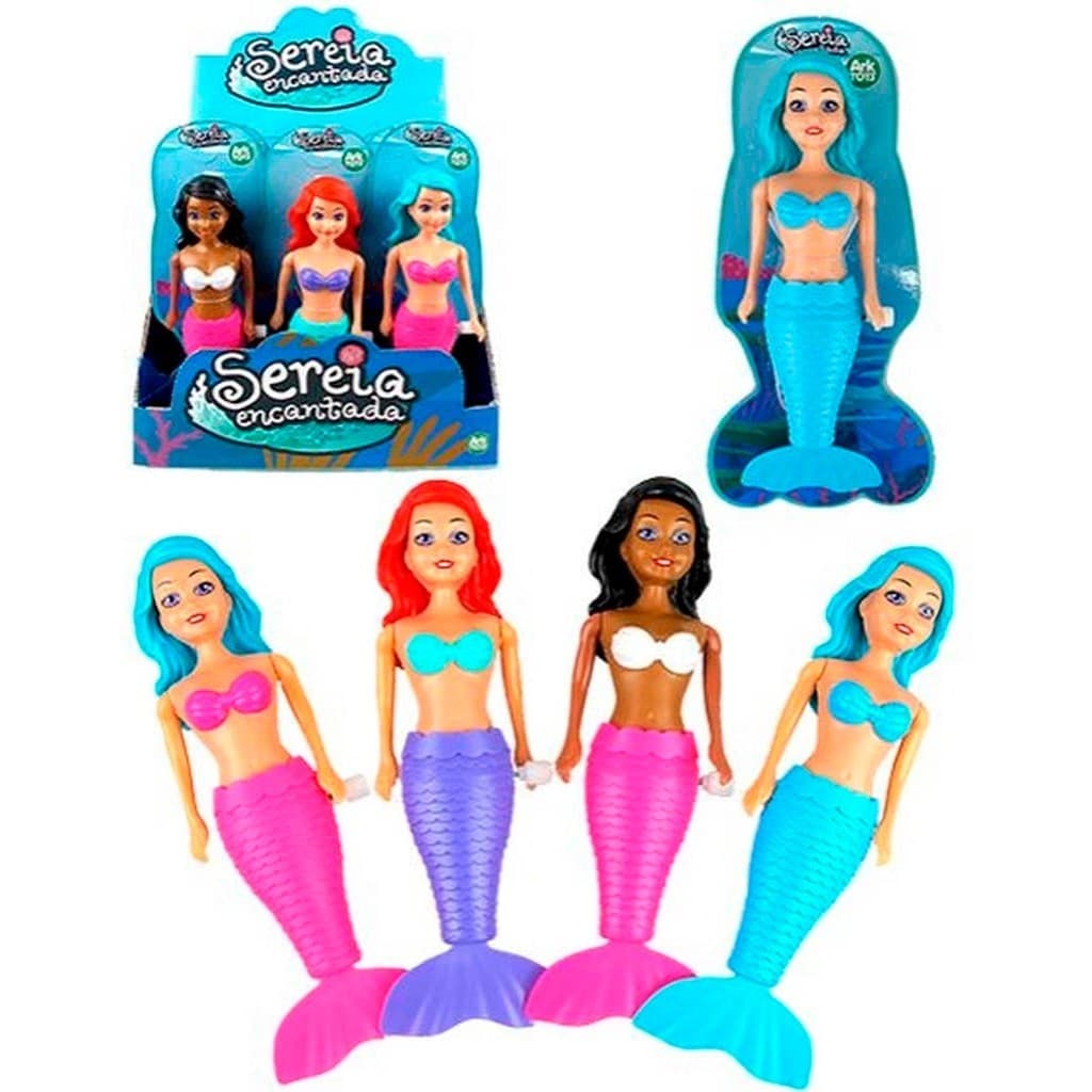 Boneca Sereia Encanta A Corda Nadadora Nadar Articulada