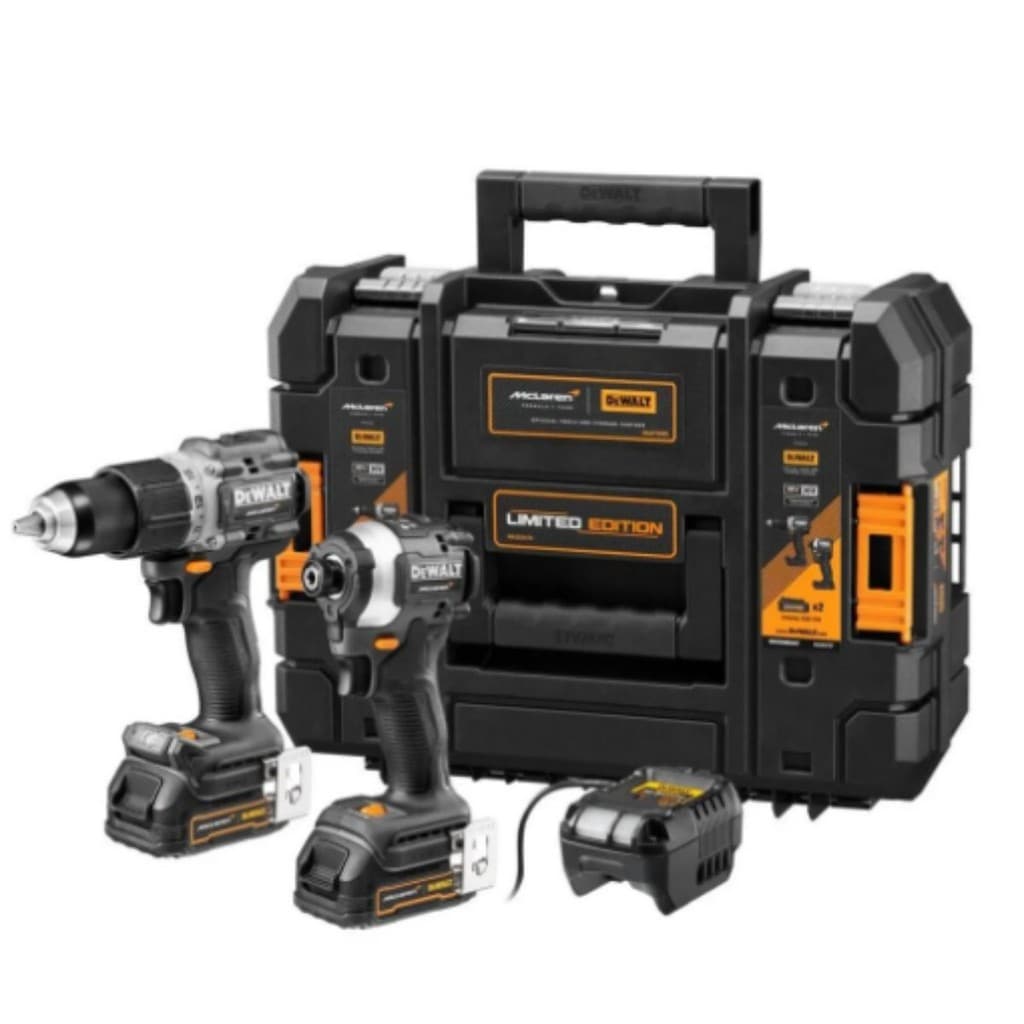 Combo Parafusadeira Furadeira 1/2 Pol + Parafusadeira Impacto 1/4 Pol a Bateria 20V + 2 Baterias DCK200ME2GT-BR