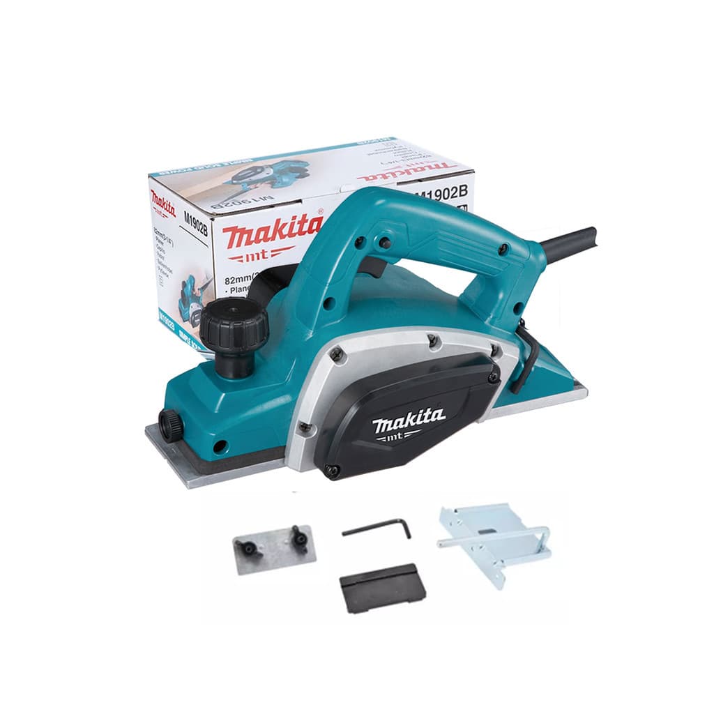 Plaina Elétrica Profissional Makita 580W, 82mm, 16000 RPM | KIT com Faca e Afiador - M1902B