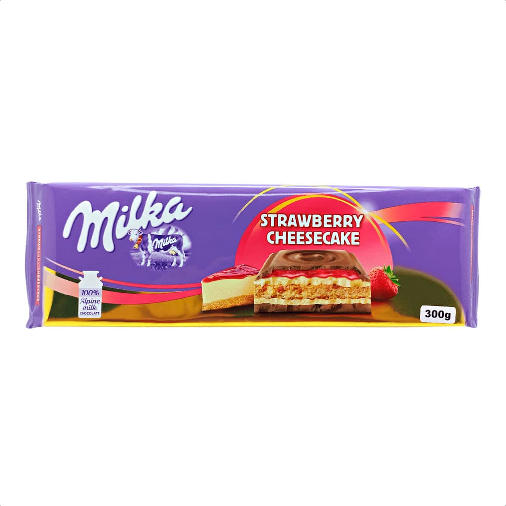 Milka Strawberry Cheesecake Chocolate Importado 300g